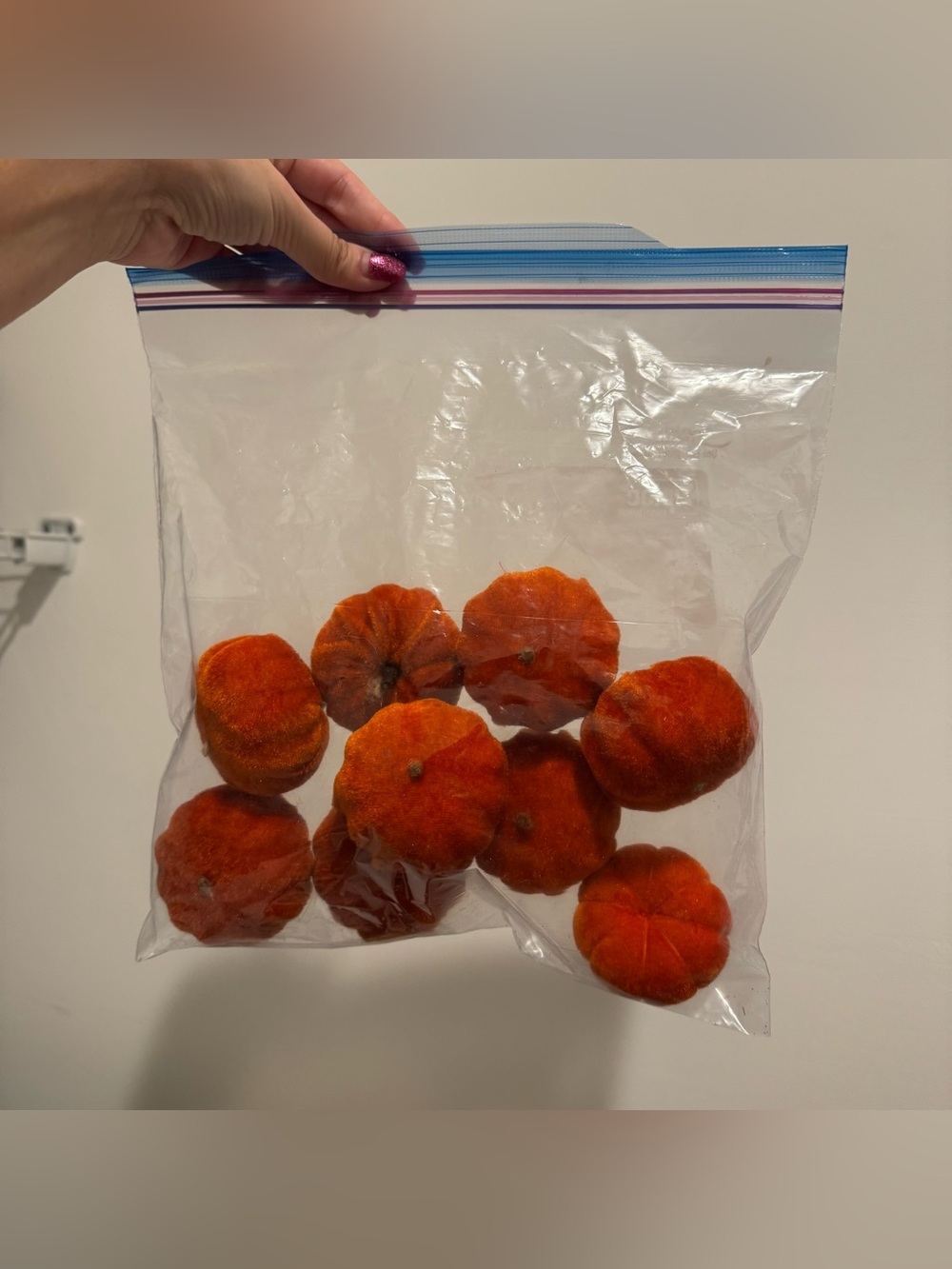 Felt Decorative Mini Pumpkins - Orange